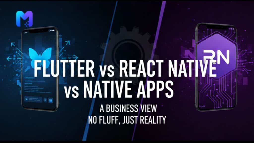 Flutter vs React Native vs Native Apps: A Business View (No Fluff, Just Reality)