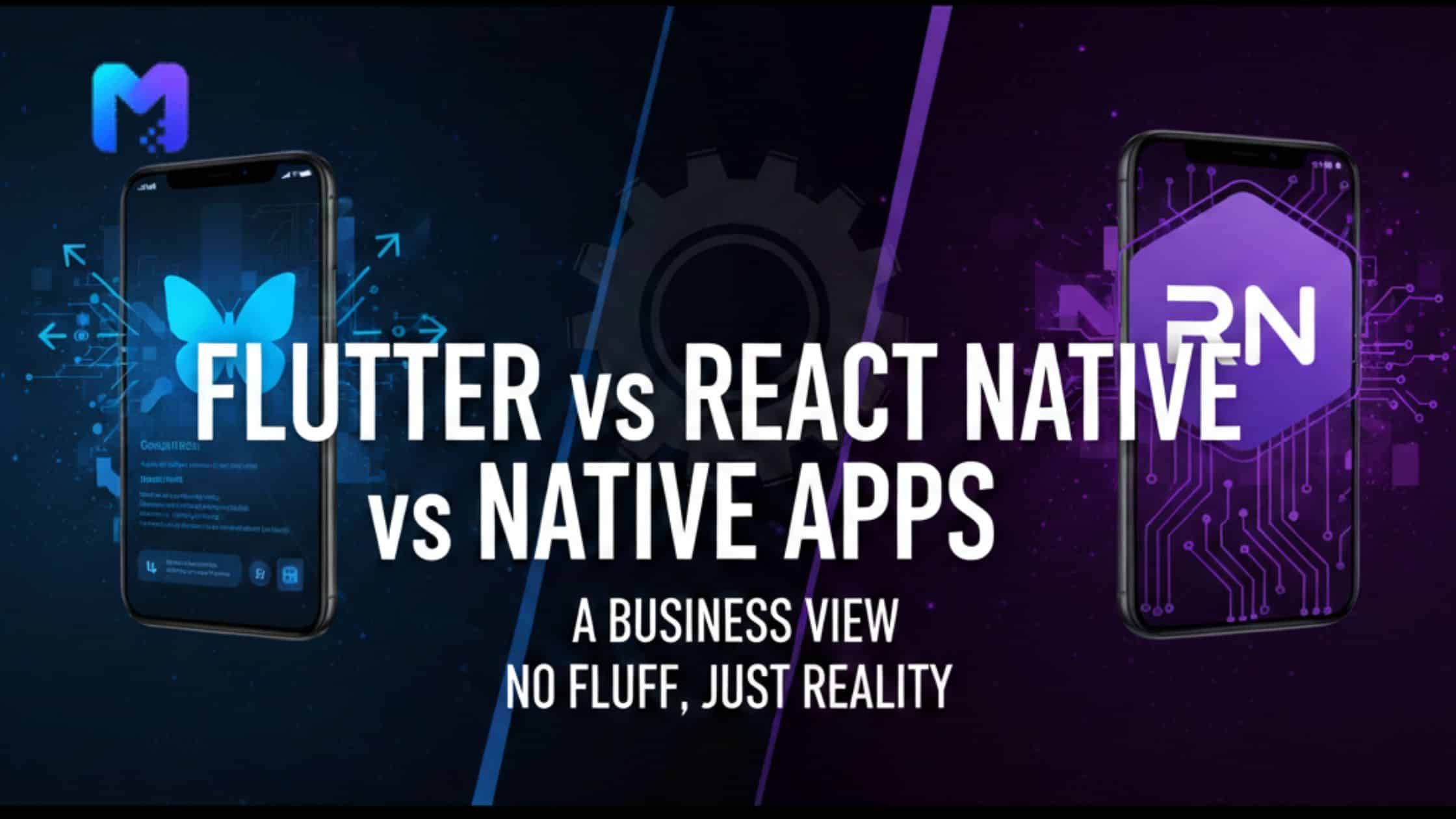 Flutter vs React Native vs Native Apps: A Business View (No Fluff, Just Reality)